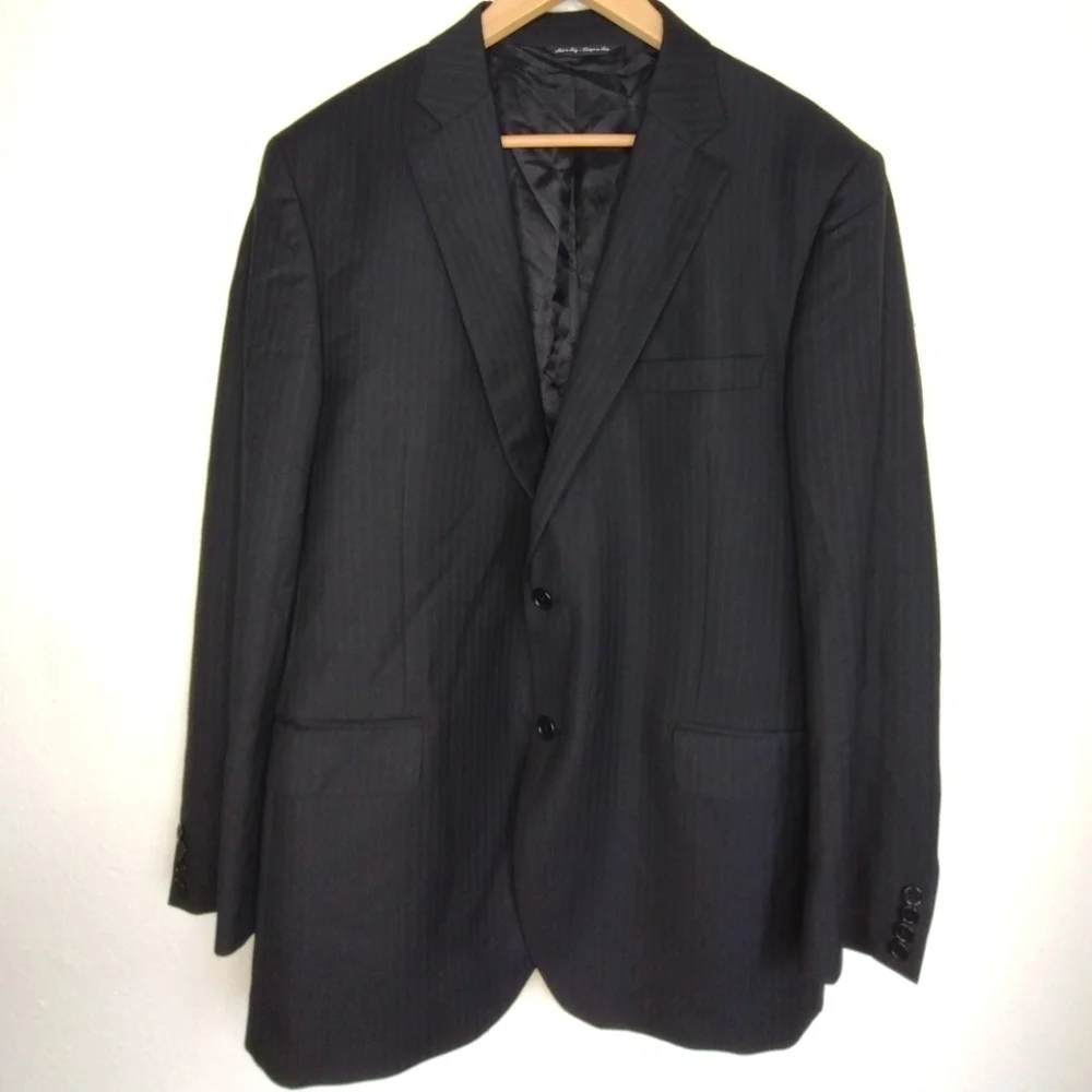 Ermenegildo Zegna Saks Fifth Avenue Classic Wool Office Sport Coat Blazer Sz 44R - Picture 2 of 16